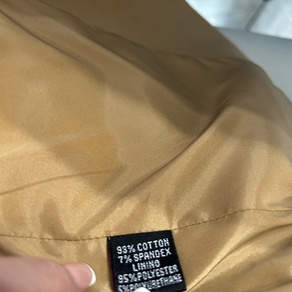 Company Ellen Tracy Blazer Khaki Tan Career Jacket Tailored Office Size 6 $228 - Picture 8 of 8